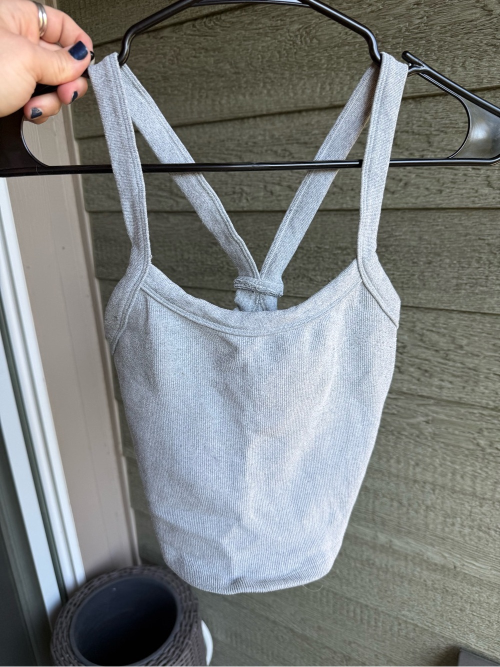 Free People All Clear Cami Grey